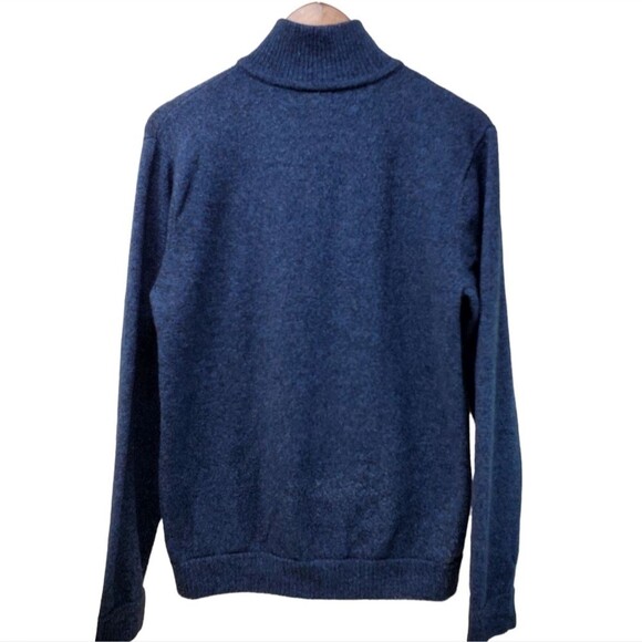 PATAGONIA Men's Quarter-Zip Lambswool Blend Sweater Size S - Picture 2 of 5